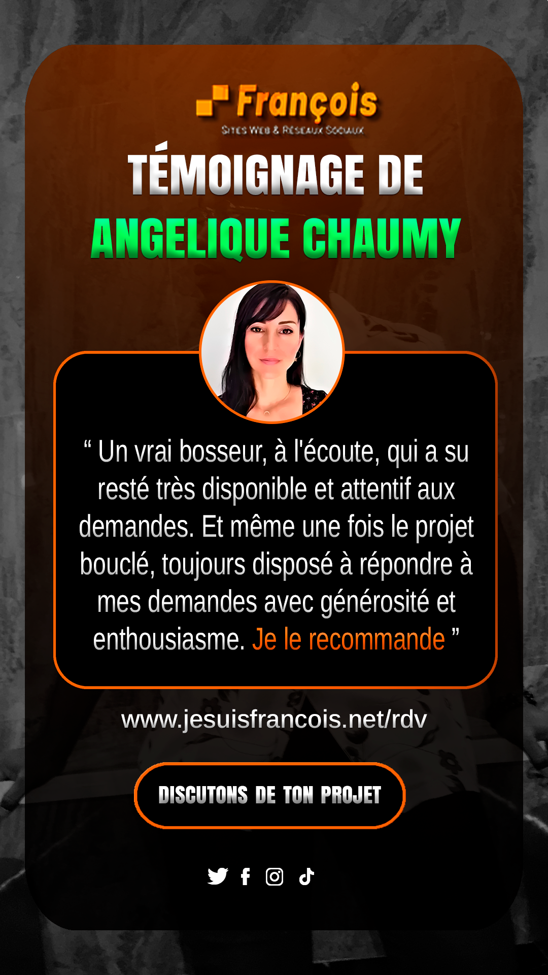 Témoignage d’Angélique Chaumy