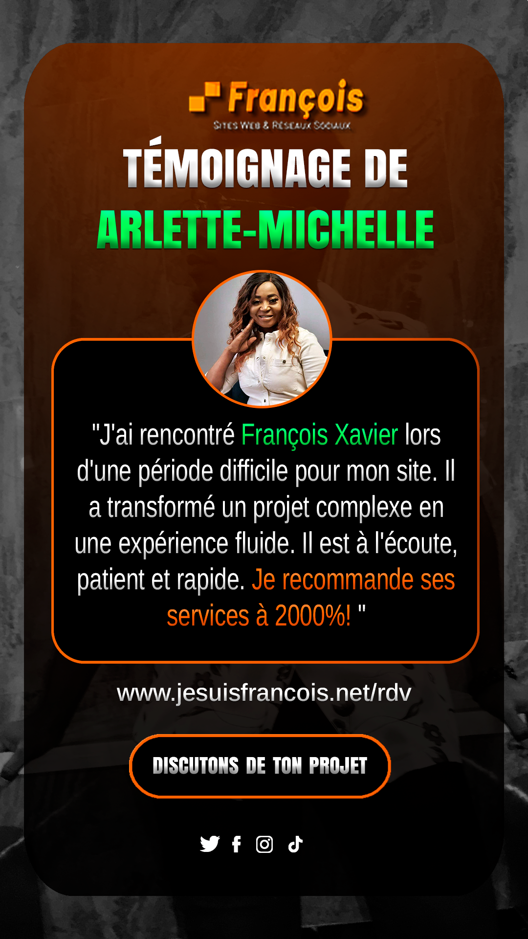 Témoignage d’Arlette Michelle