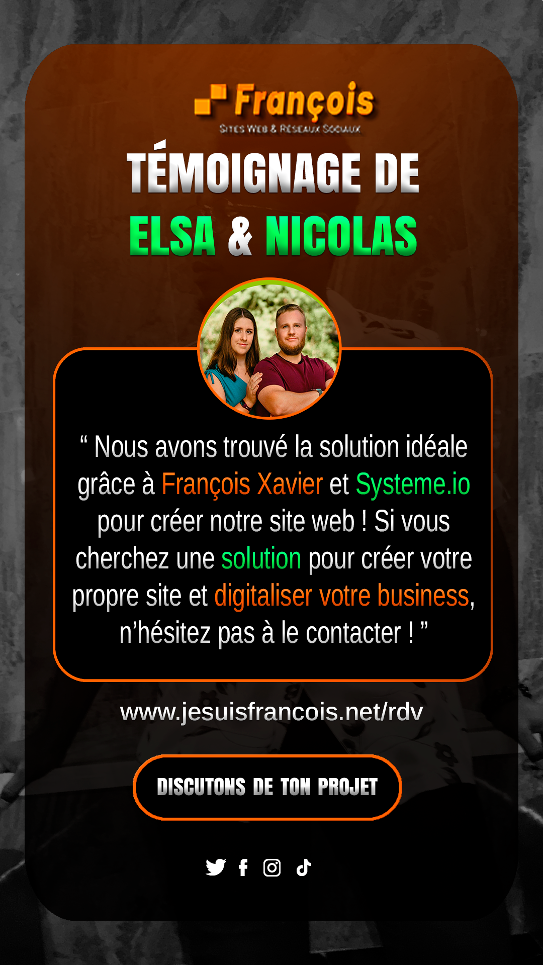 Témoignage d’Elsa et Nicolas